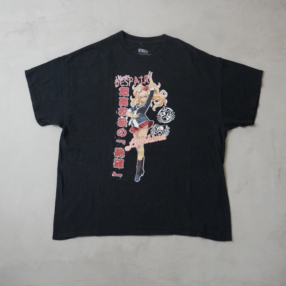 Danganronpa 3 Junko Enoshima T-Shirt XL Mens Black Ultimate Despair Anime Tee